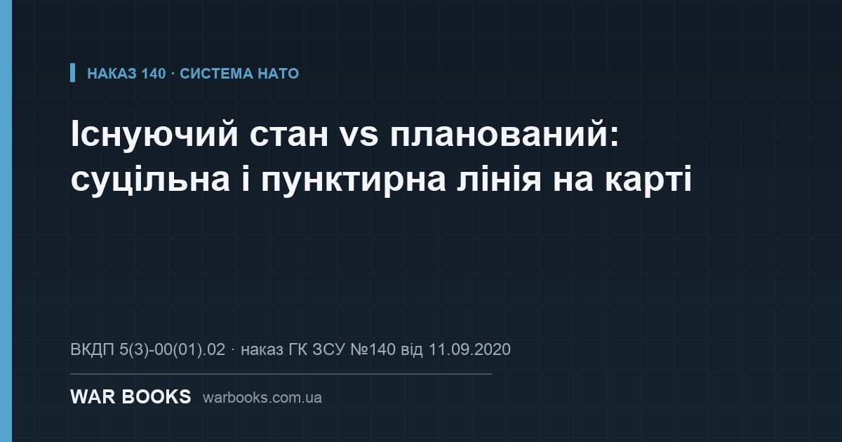 Існуючий стан vs планований: суцільна і пунктирна лінія на карті
