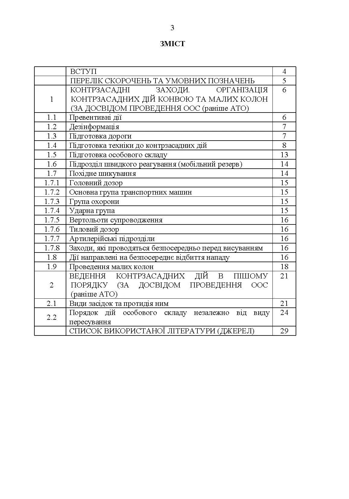 Методичні рекомендації «Контрзасадні дії» (за досвідом проведення ООС (раніше АТО)”)