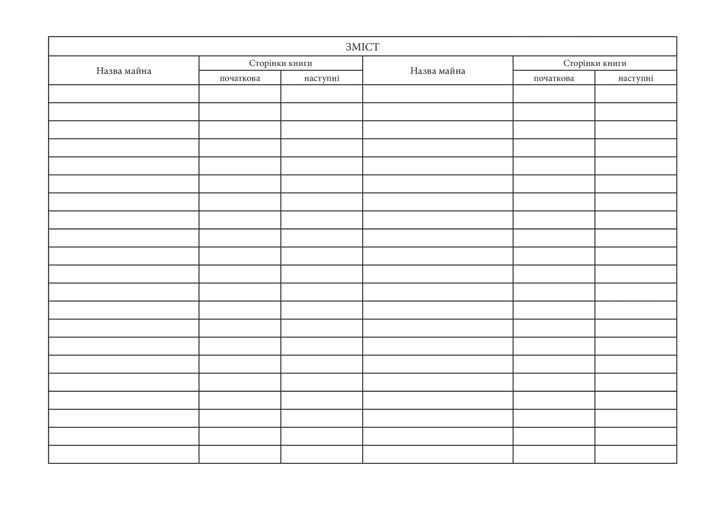 Книга обліку наявності та руху матеріальних засобів у підрозділі