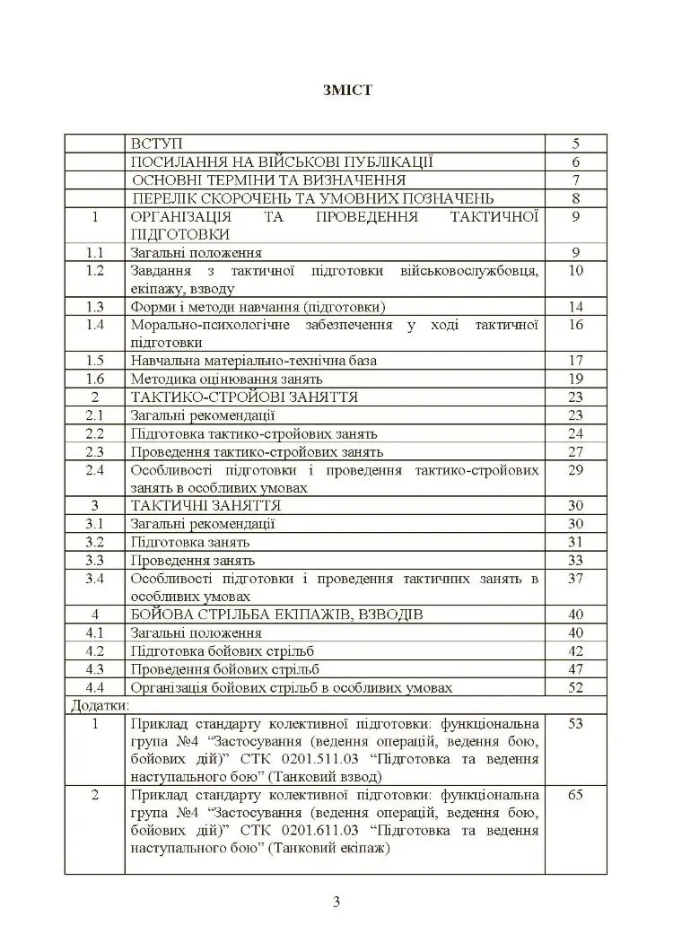 Тактична підготовка танкових піжрозділів (танковий екіпаж, взвод)