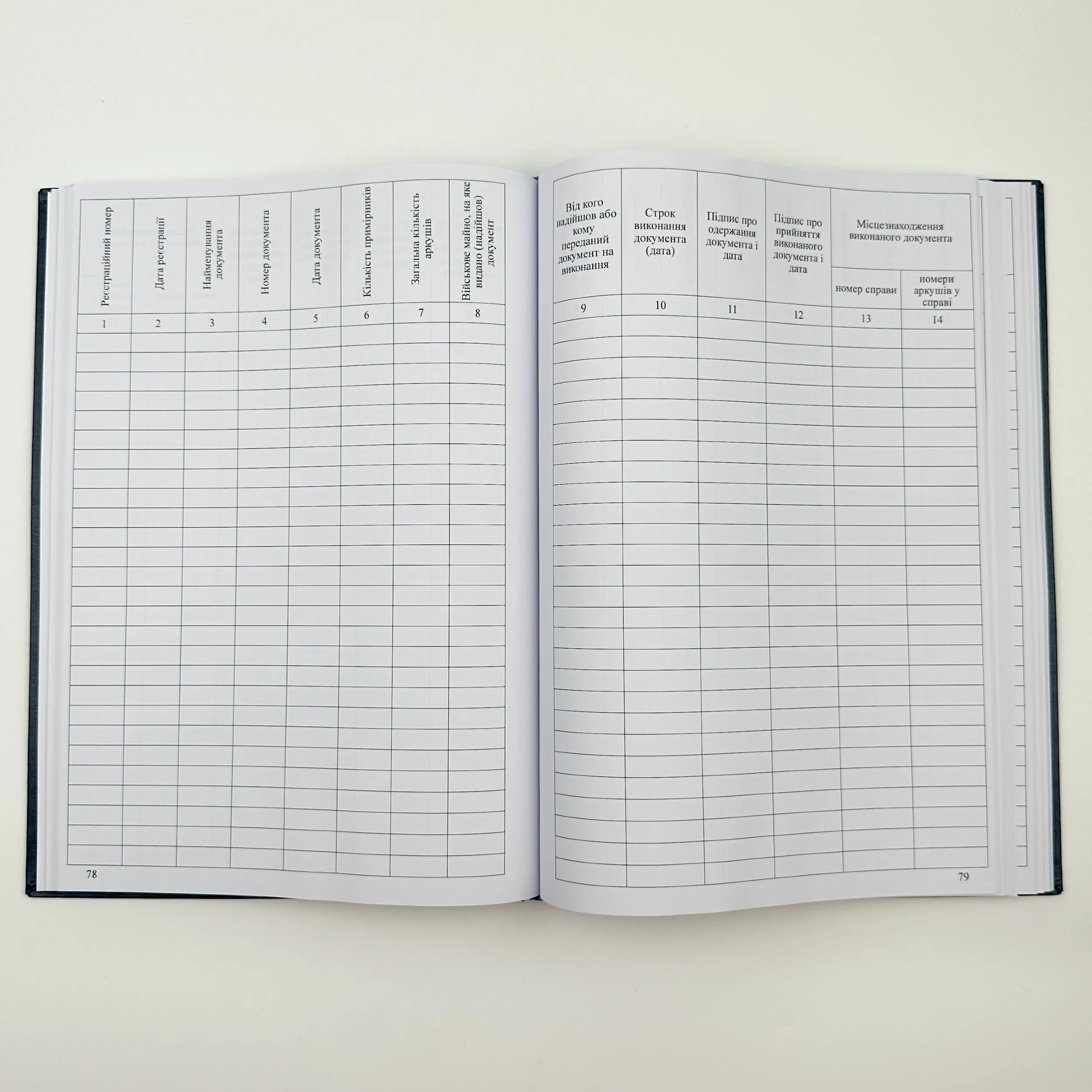 Книга реєстрації та руху облікових документів, додаток 1 (додаток 2). Автор — Міністерство оборони України. 