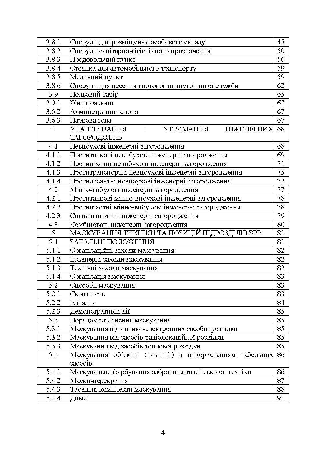 Порядок інженерного обладнання позицій підрозділів зенітних ракетних військ Повітряних сил Збройних Сил України. . 