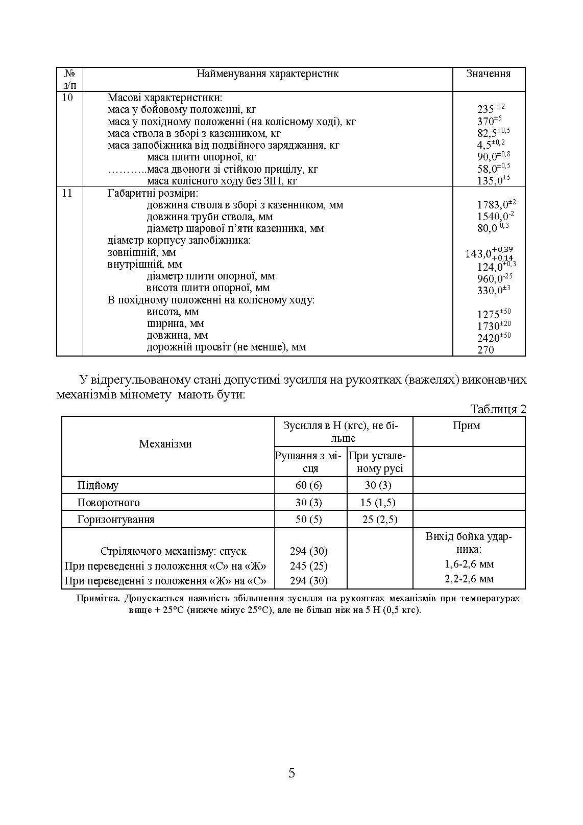 Міномет калібру 120-мм МП-120. Настанова щодо експлуатування. . 