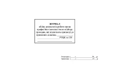 Журнал обліку результатів роботи групи професійно-психологічного відбору громадян, які підлягають приписці до призових дільниць РТЦК та СП
