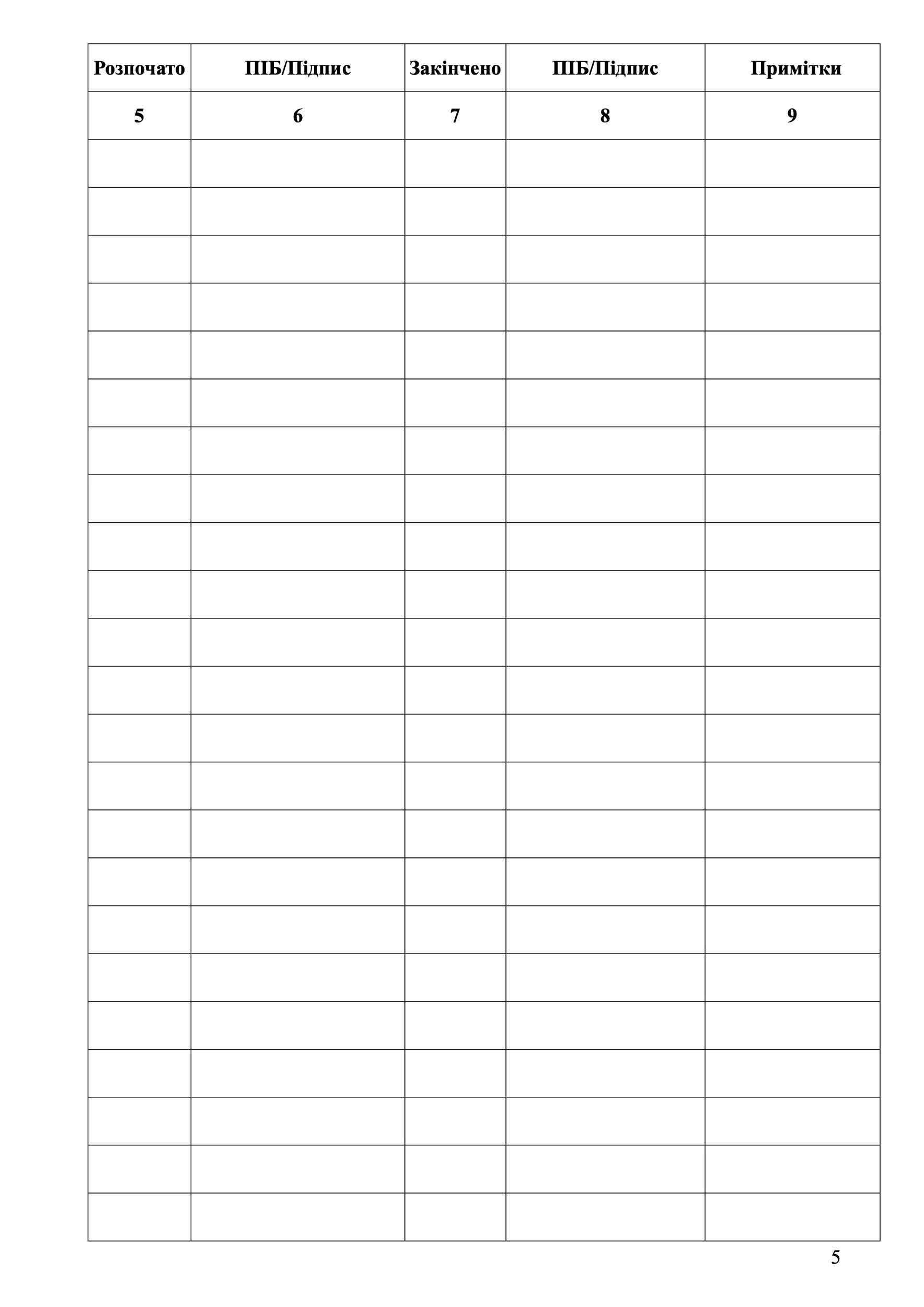 Книга обліку журналів та книг обліку. . 