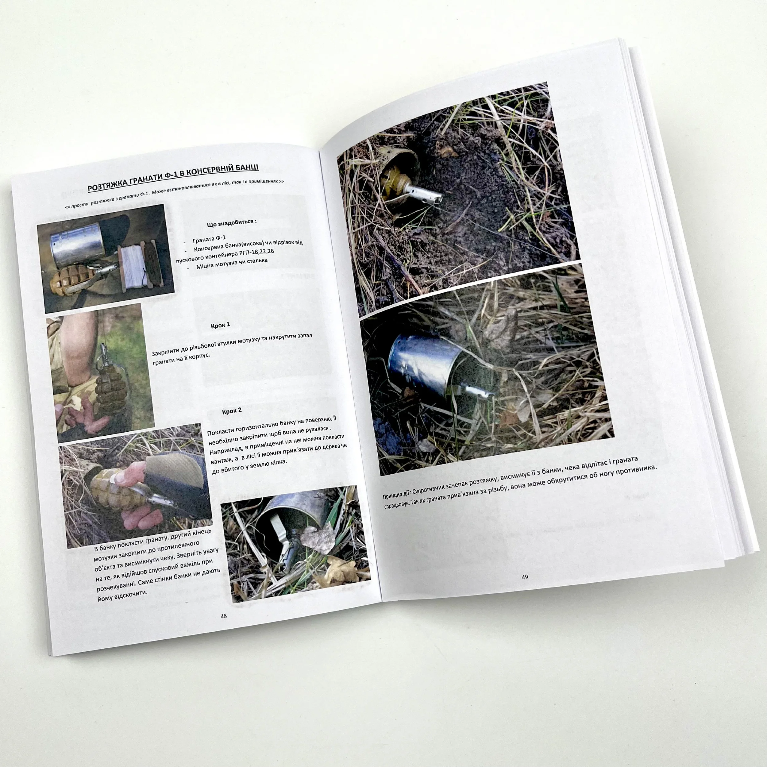 Використання ручних гранат для мінування