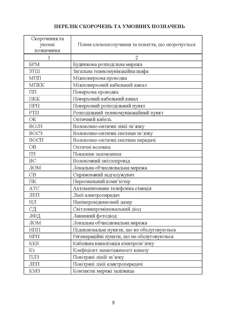 Волоконно-оптичні системи. Порядок розгортання волоконно-оптичних мереж