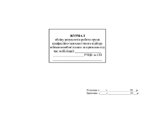 Журнал обліку результатів роботи групи професійно-психологічного відбору військовозобов’язаних за призовом під час мобілізації РТЦК та СП