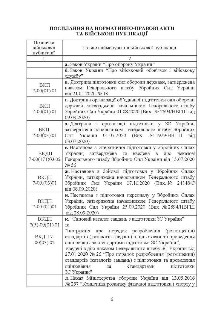 Контроль стану фізичної готовності військовослужбовців
