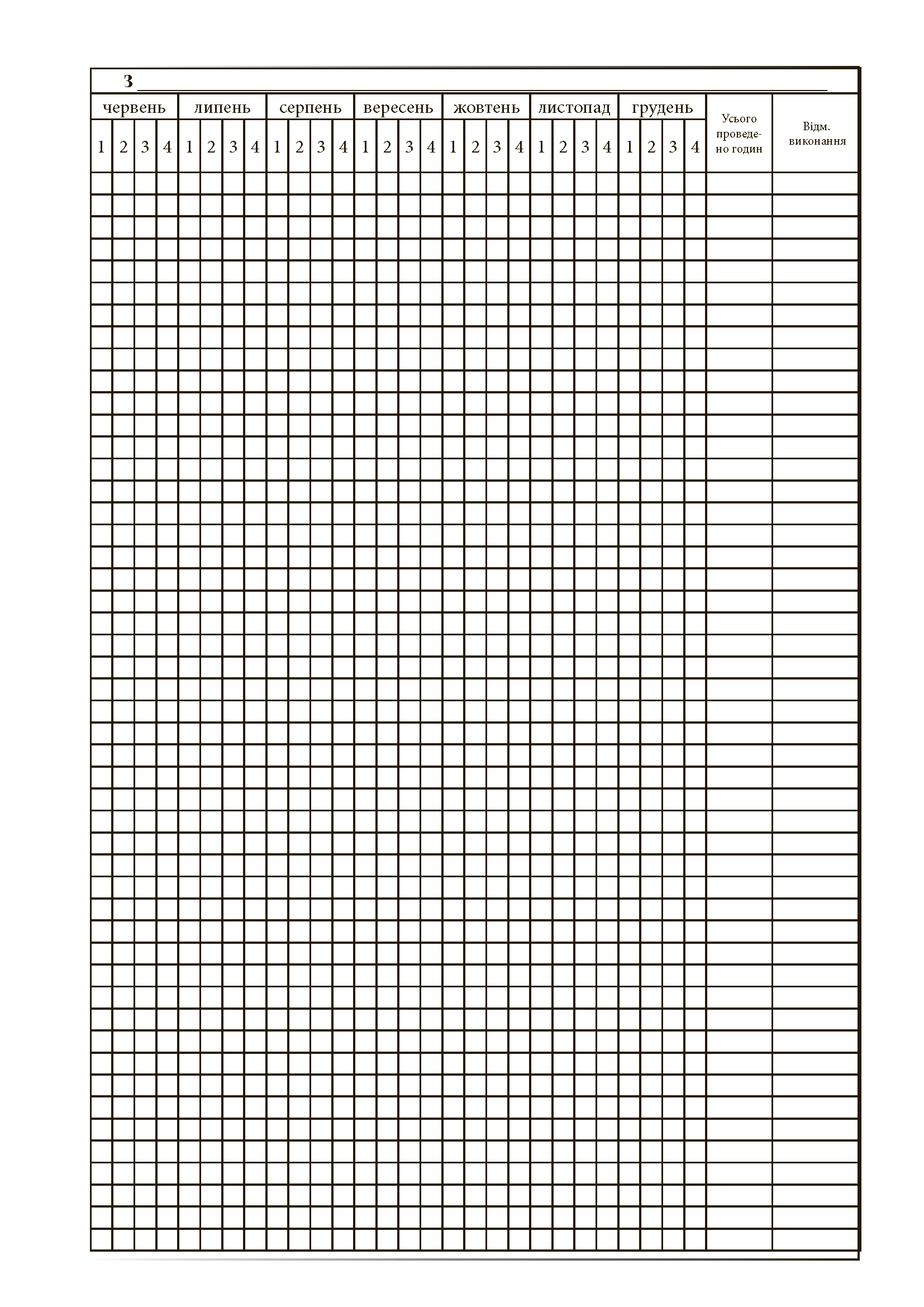 Журнал обліку бойової підготовки батальйону (дивізіону). . 