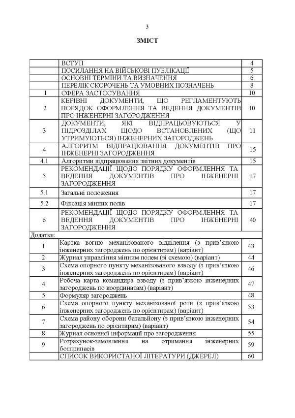 Порядок оформлення та ведення документів про інженерні загородження