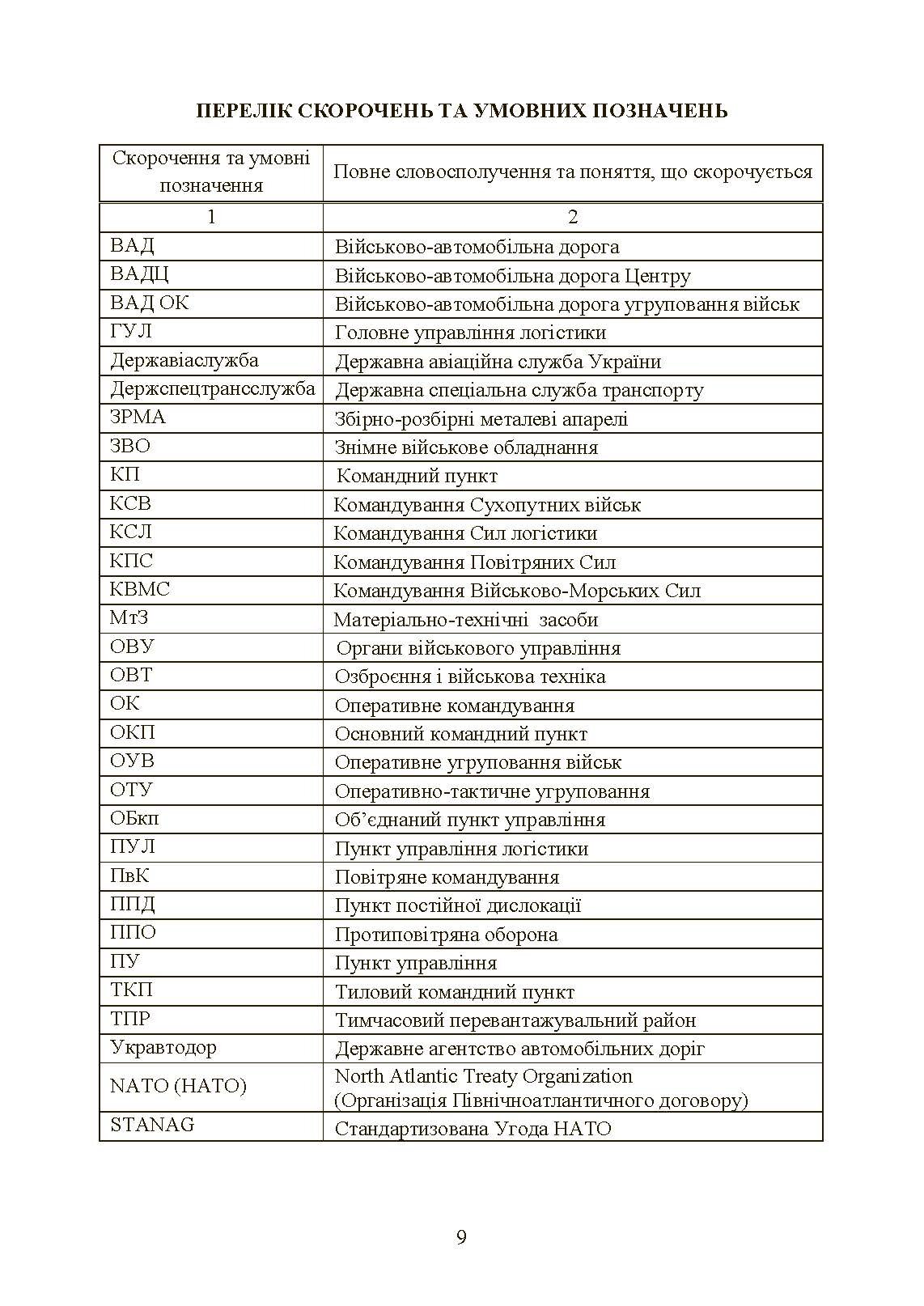 Бойовий статут Сухопутних військ «Транспортні операції та військові перевезення». . 