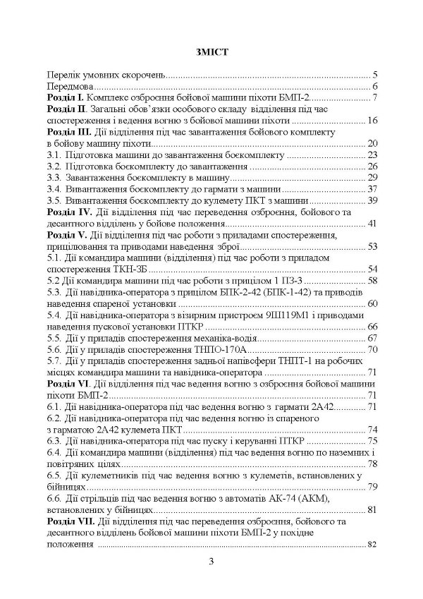 Дії механізованого відділення при озброєнні бойової машини піхоти БМП-2