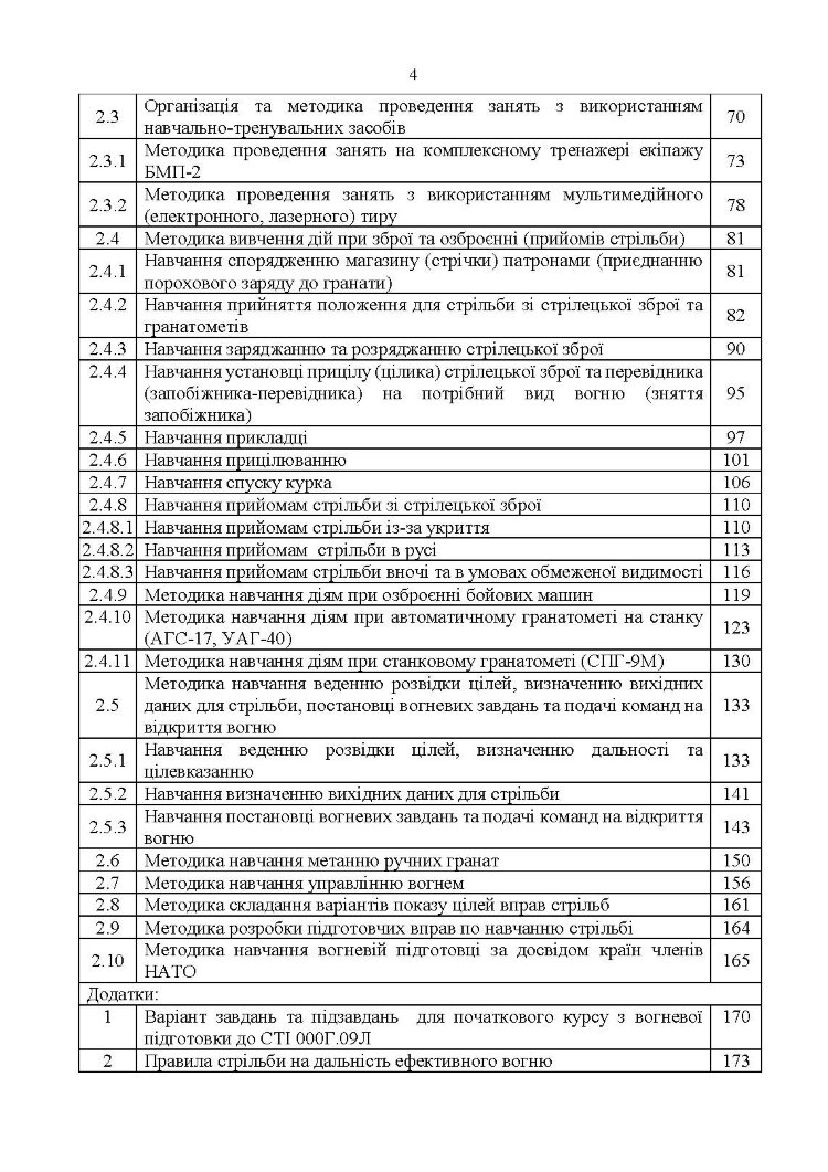 Вогнева підготовка. Методика підготовки та проведення занять