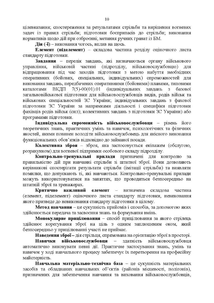 Вогнева підготовка. Методика підготовки та проведення занять