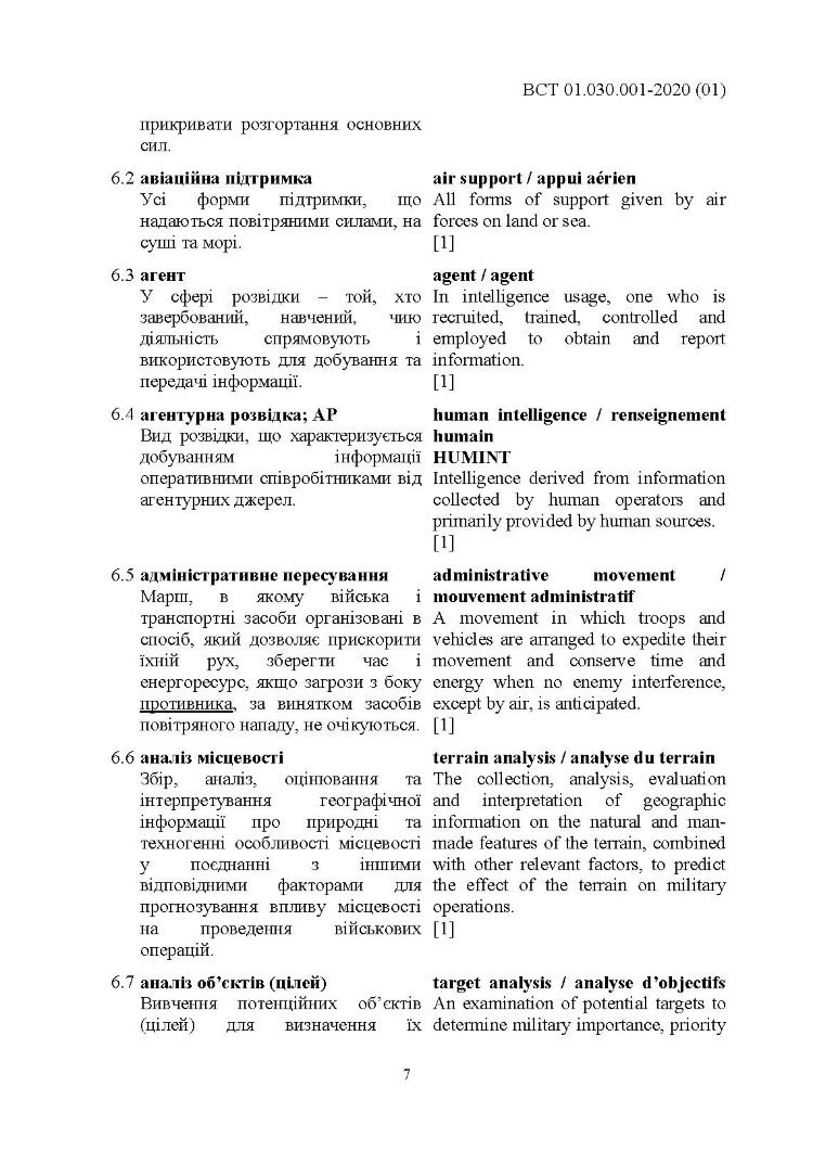 Підготовка та застосовування військ (сил). Базові терміни та визначення, які використовуються в НАТО