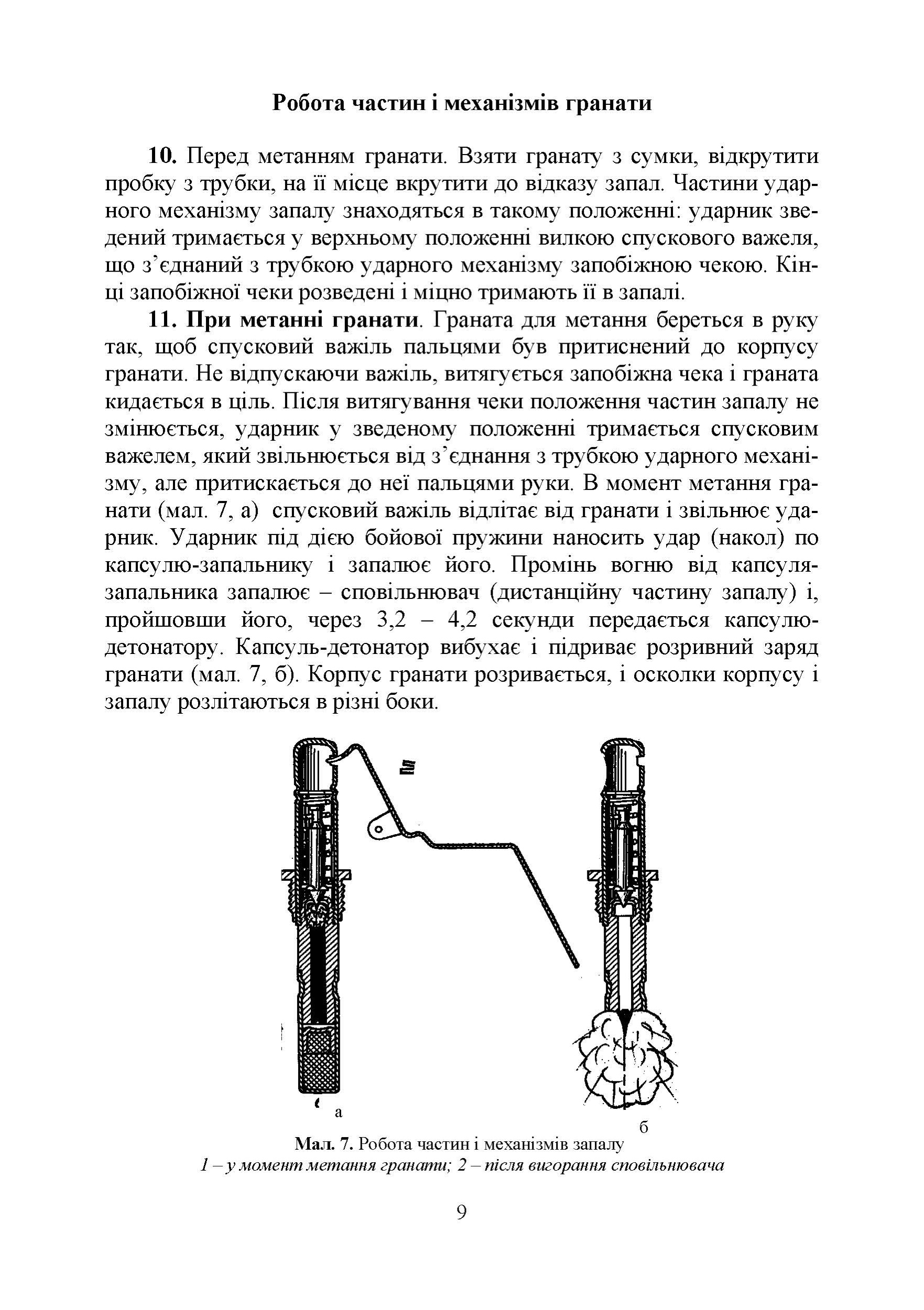 Настанова зі стрілецької справи. Ручні гранати. . 