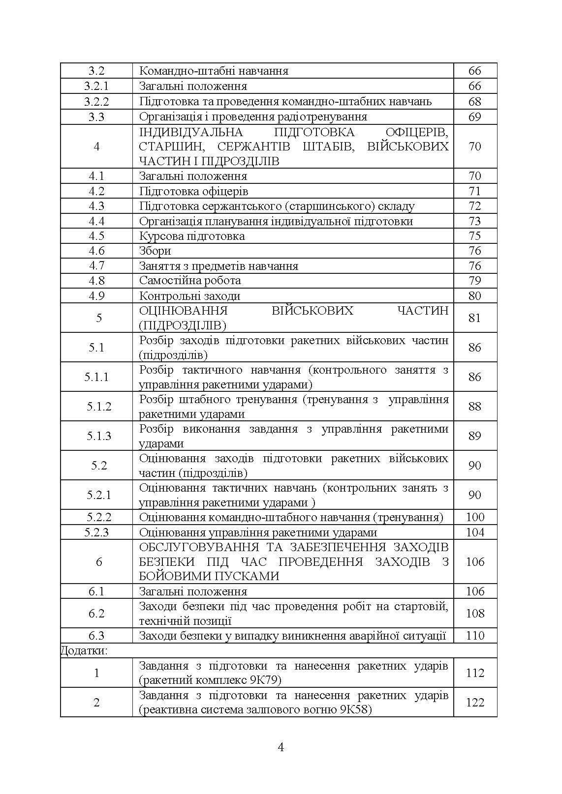 Підготовка ракетних військ Сухопутних військ Збройних Сил України (ракетна, реактивна артилерійська бригада, дивізіон, батарея, відділення, взвод, обслуга): настанова. . 