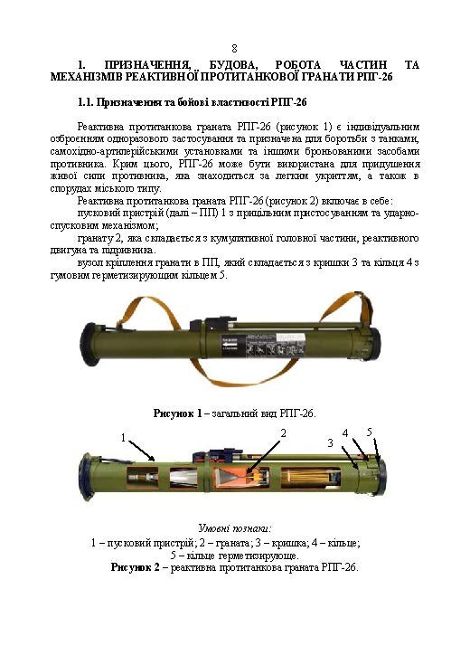 Керівництво зі стрілецької справи до реактивних протитанкових гранат «РПГ-26»