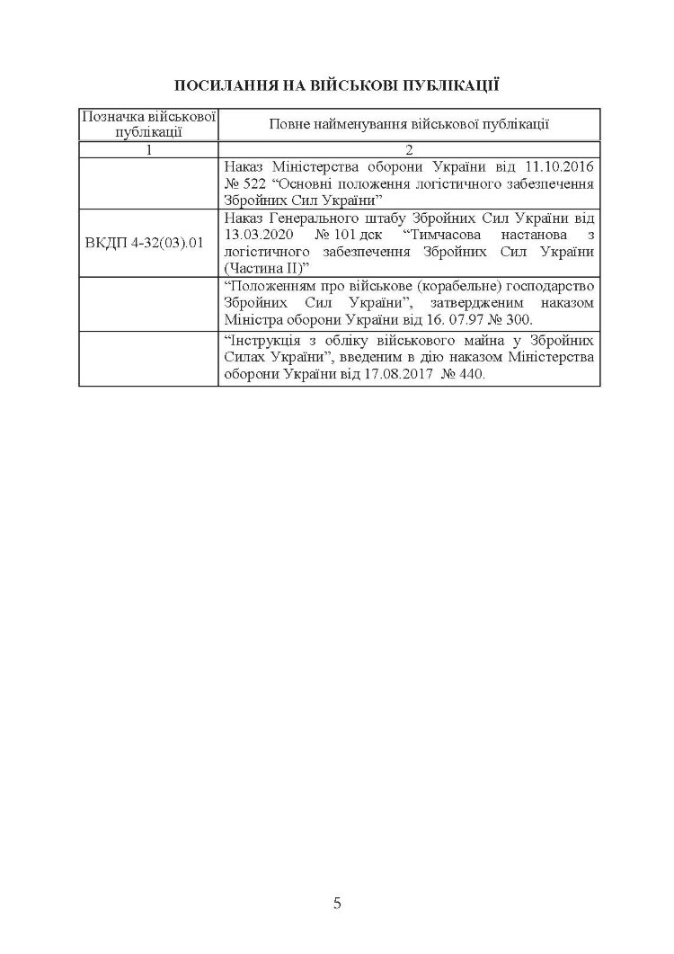 Настанова «Польові склади пального»