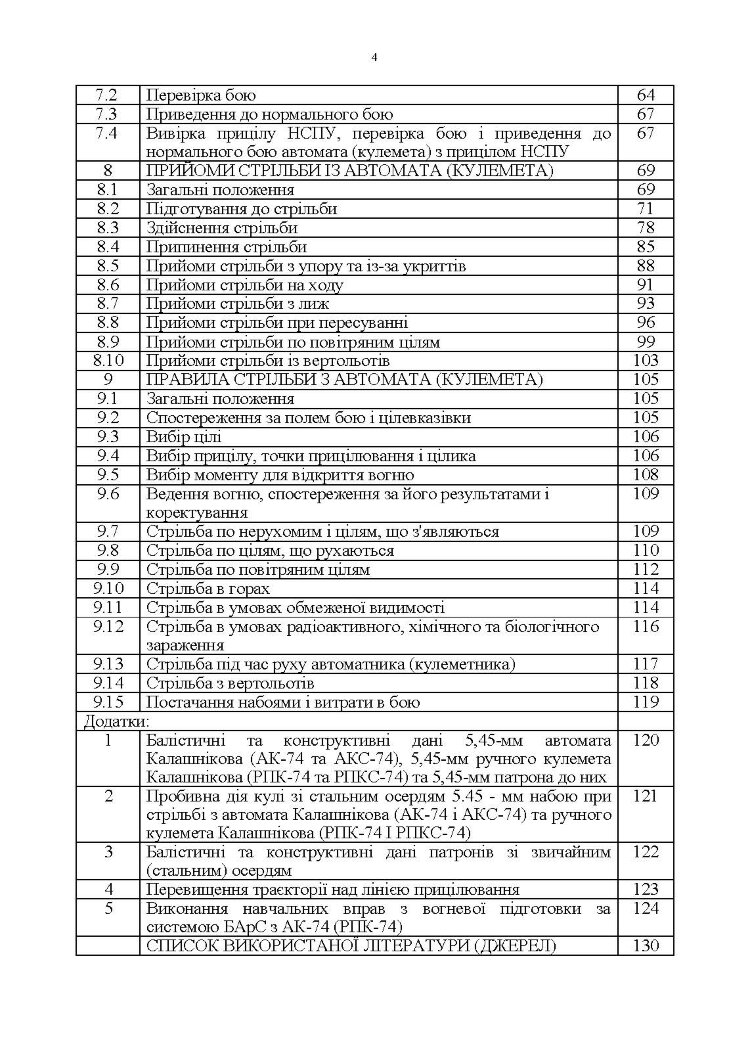 Керівництво зі стрілецької справи 5,45-мм автомати Калашнікова (АК-74, АКС-74, АК-74Н, АКС-74Н) та 5,45-мм ручні кулемети Калашнікова (РПК-74, РПКС-74, РПК-74Н, РПКС-74Н)