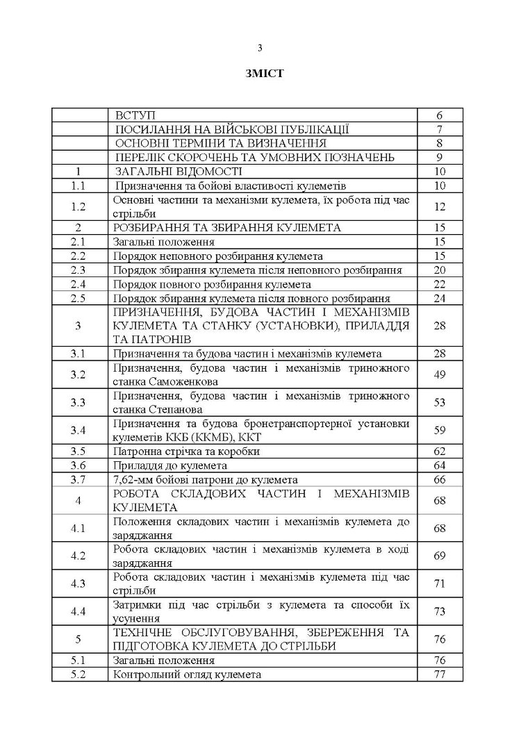 Керівництво зі стрілецької справи 7,62-мм кулемети Калашникова КК, ККМ, ККС, ККМС, ККБ, ККМБ, ККТ