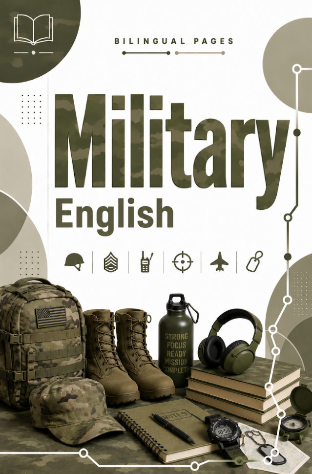 Military English / Англійська для військових. Автор — Олеся Повшедна. Обкладинка — З клапанами