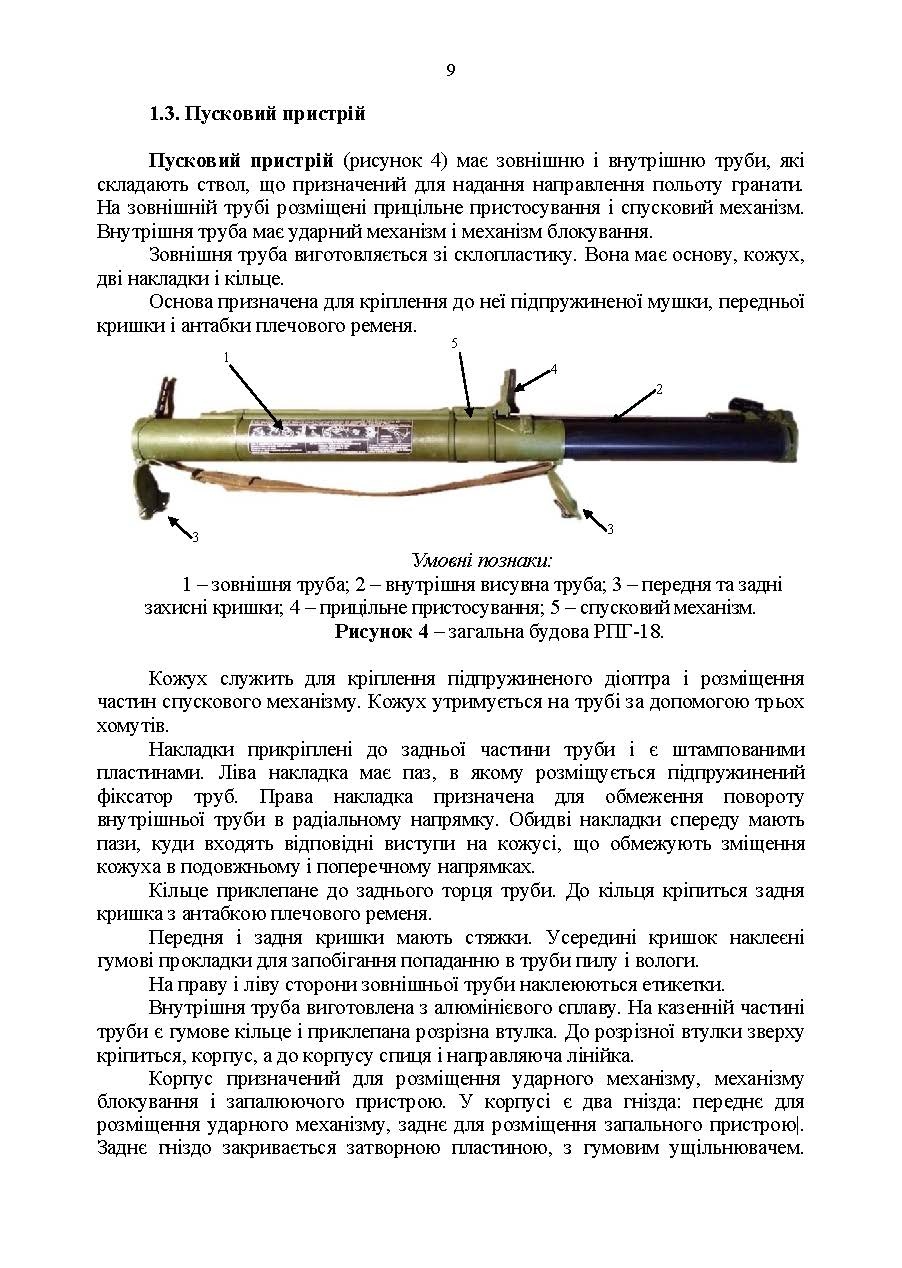 Керівництво зі стрілецької справи до реактивної протитанкової гранати «РПГ-18». . 