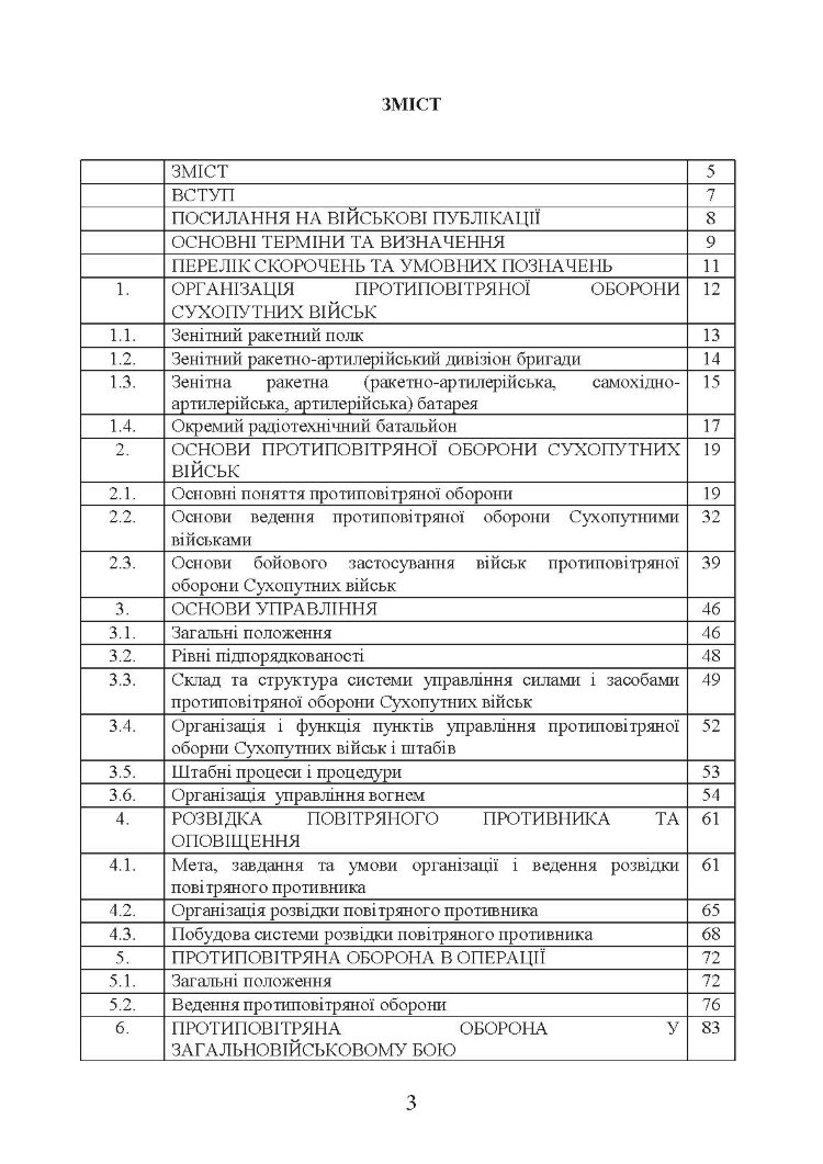 Бойовий статут сухопутних військ «Війська протиповітряної оборони Сухопутних військ Збройних Сил України»