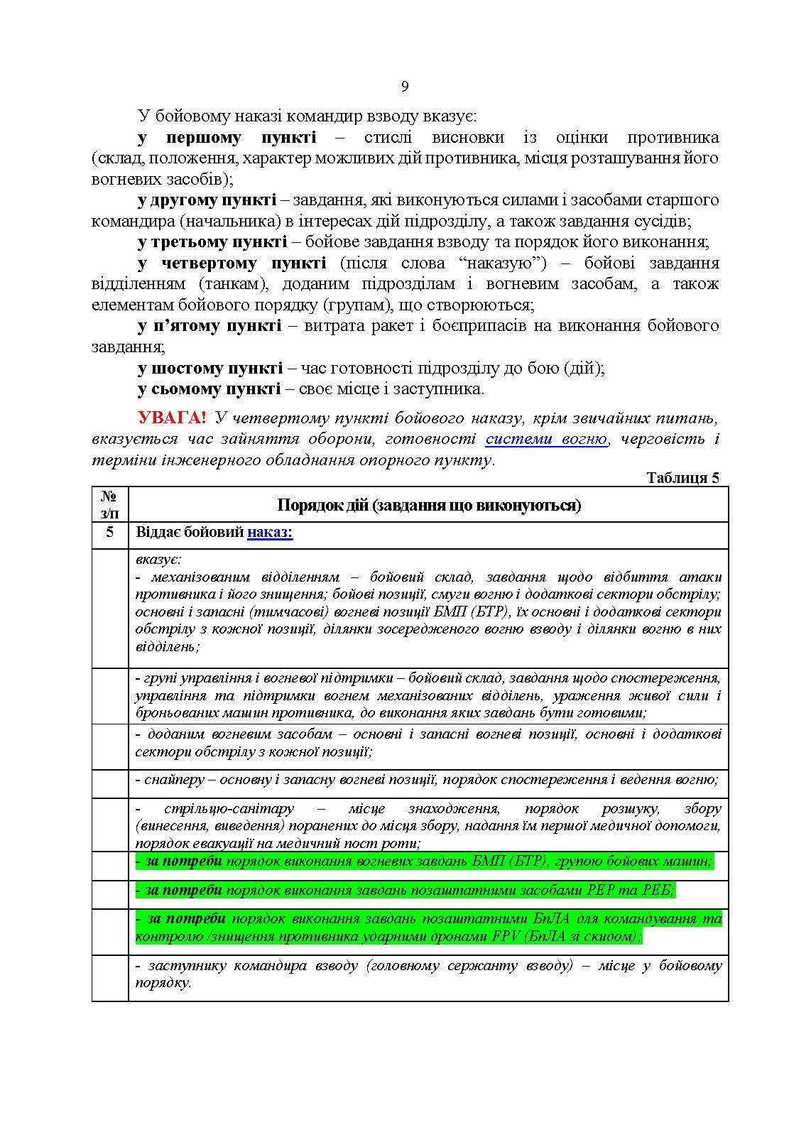 Індивідуальна підготовка (рівень командир та головний сержант загальновійськового взводу). Частина І  -  набуття оборонних спроможностей). . 